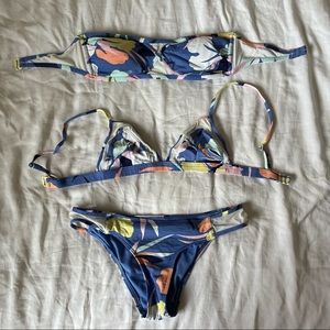 Roxy 3 piece bikini set